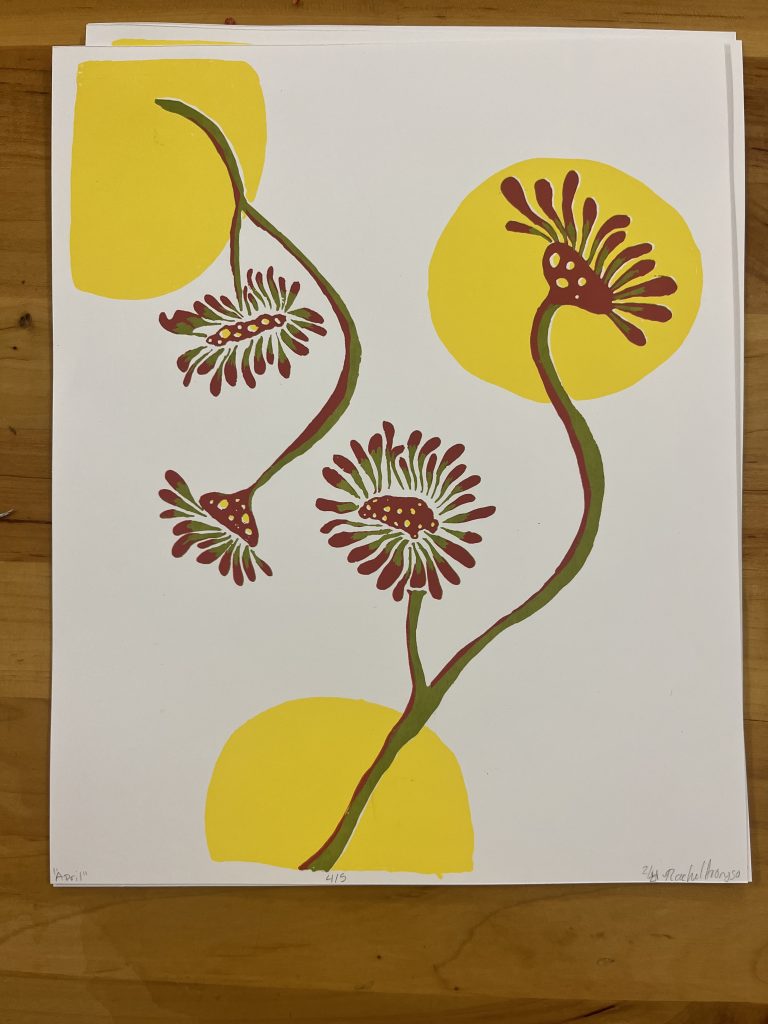 Screen Print on French Paper