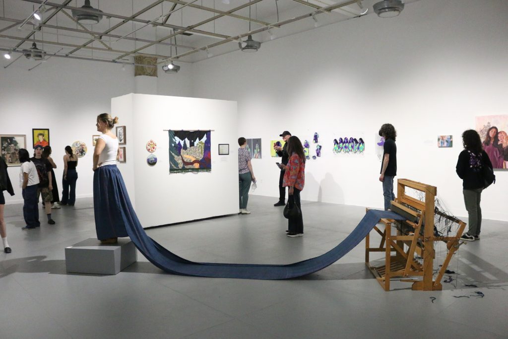 Hand Woven Tencel, Harrisville Loom, Artist Performance